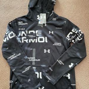 New Boys Hoodie. Black and white print.